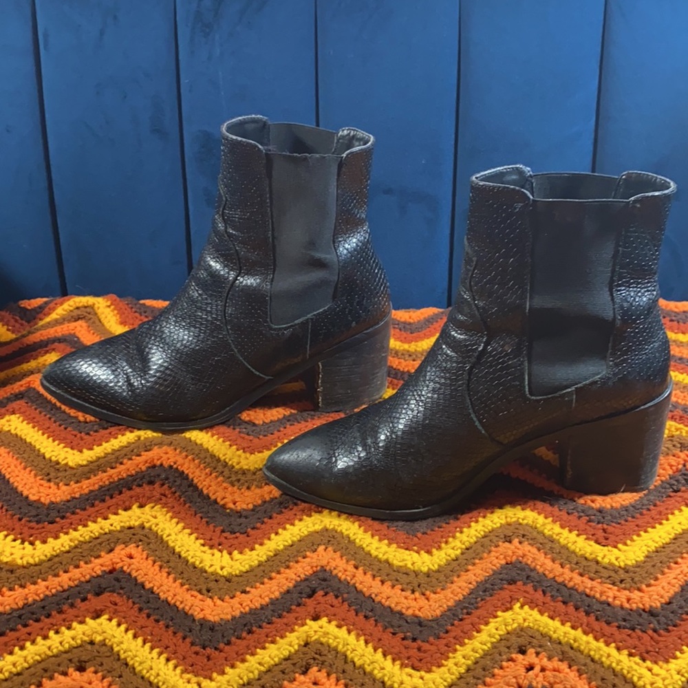 ASOS Faux Snake Booties - Picture 5 of 7